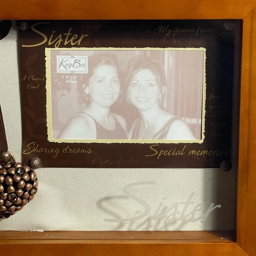 Pavilion Gift 2006 Sister Shadowbox Frame with Hanging Heart  Photo